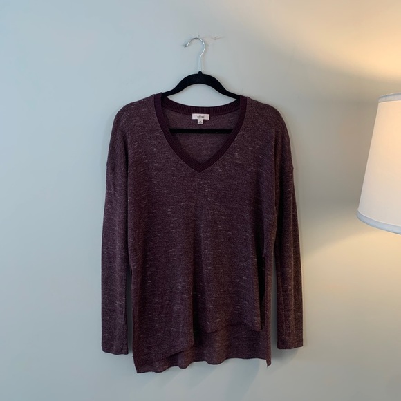Aritzia Wilfred Sherbrooke Burgundy Sweater Size XXS - Picture 5 of 10